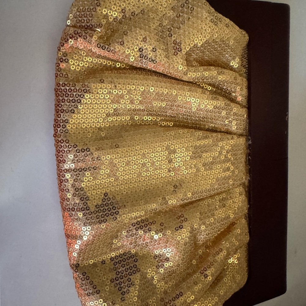Elegant Gold Sequin Clutch vintage